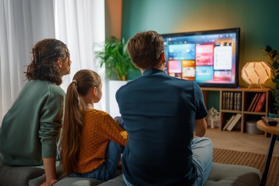 viewing home security camera footage on a TV instead of a phone