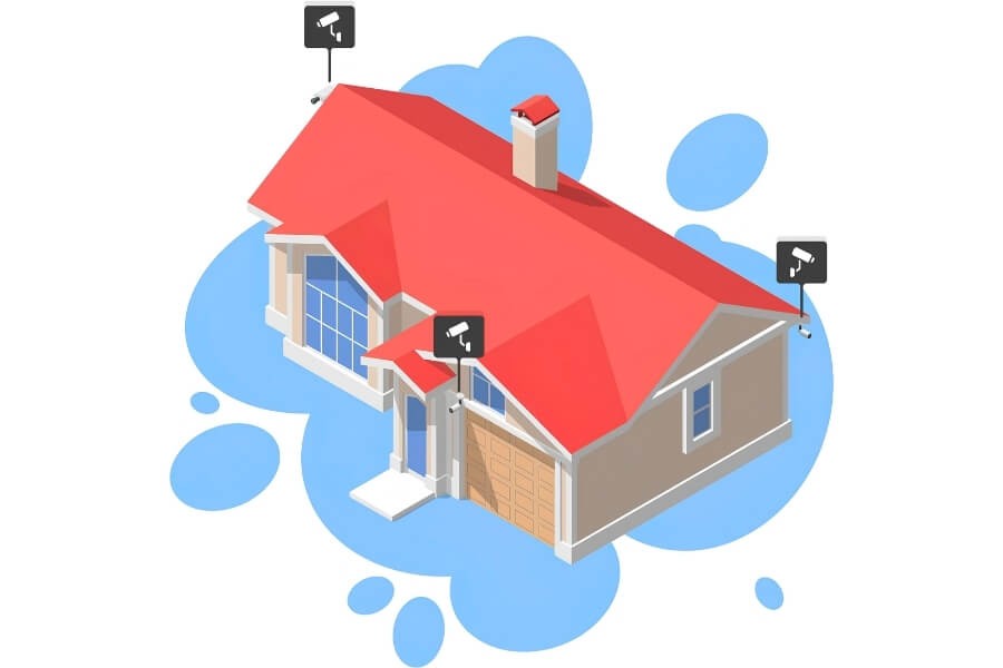 home security camera placement planning and coverage zones