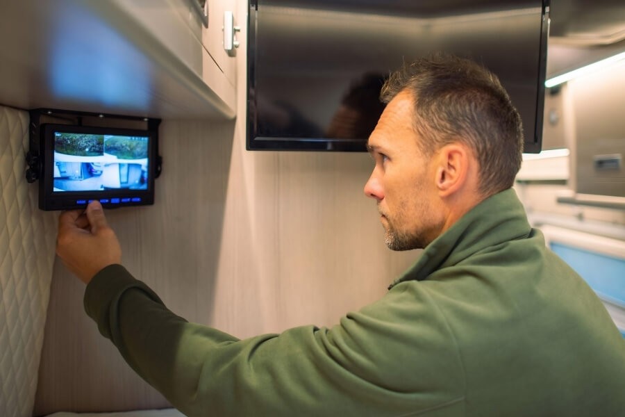 best RV security camera system for travel trailers at campsite