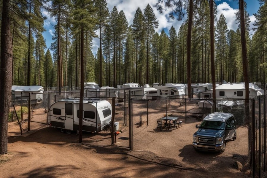 RV security risks in parking areas and campsites with unattended vehicles