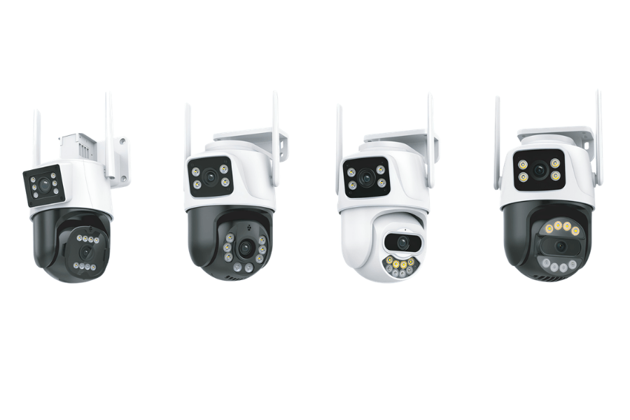 dome security camera structure with protective dome housing